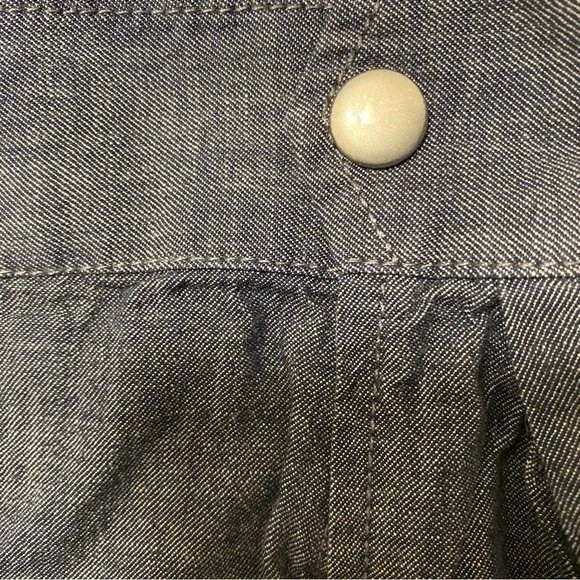 BANANA REPUBLIC - Chambray Jacket Unlined Standing Collar Size S - Picture 9 of 10